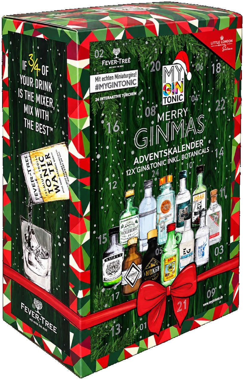 Merry Ginmas advent calendar Green edition